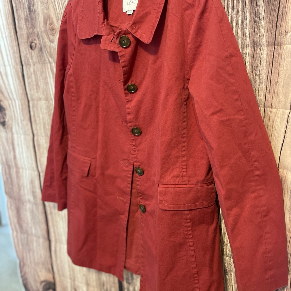 NWT Anne Taylor Loft 100% Cotton Utility Jacket